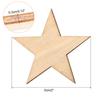 50pcs Wooden Stars Unfinished Wood 5cm(2") Star Shape Cutouts Wood Wooden Cutout Tiles for DIY Crafts Home Decoration Painting