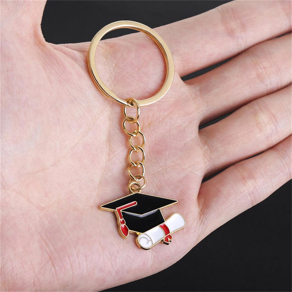 10 шт. креативный модный брелок в виде шапки бакалавра, вдохновляющий талисман на удачу, подарки на выпускной, брелок в виде шляпы, кулон, унисекс, аксессуары