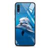 Blue Sea Animal Cute Dolphin Tempered Glass Cover For Samsung Galaxy A51 A71 A91 A72 A52 A81 A41 A31 A21 A21s M51 M31 M21 Shell