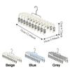 Heavy Duty Multi-Clip Drying Rack Stainless Steel Windproof Clothing Rack Laundry Hanger  Outdoor