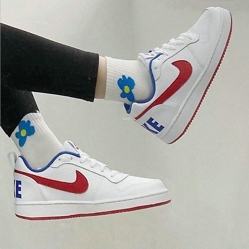 Nike Court Borough Low Белый Синий Красный GS DM2420-164