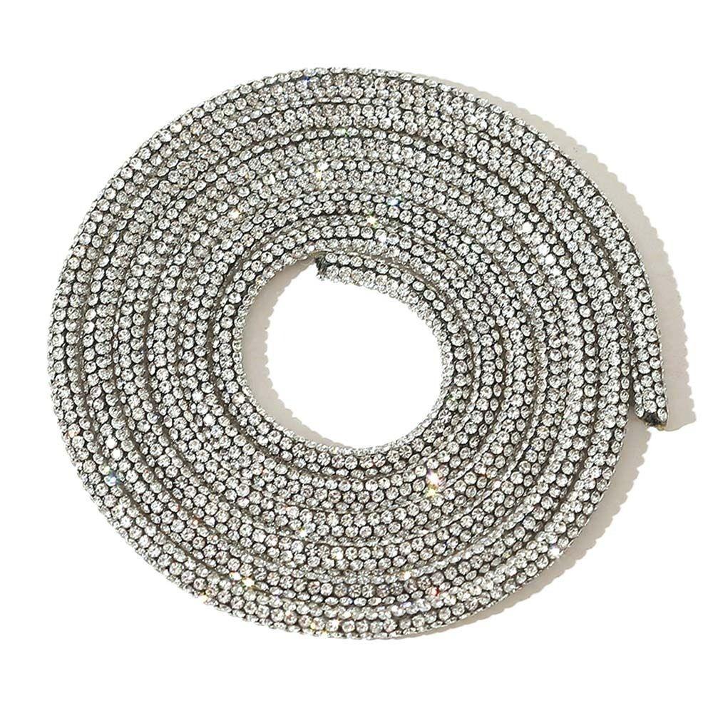 Bracelet Shoes Bags Bridal Dress Rhinestone Full Rhinestone Pipe Glass Crystal Cord Rhinestone Rope