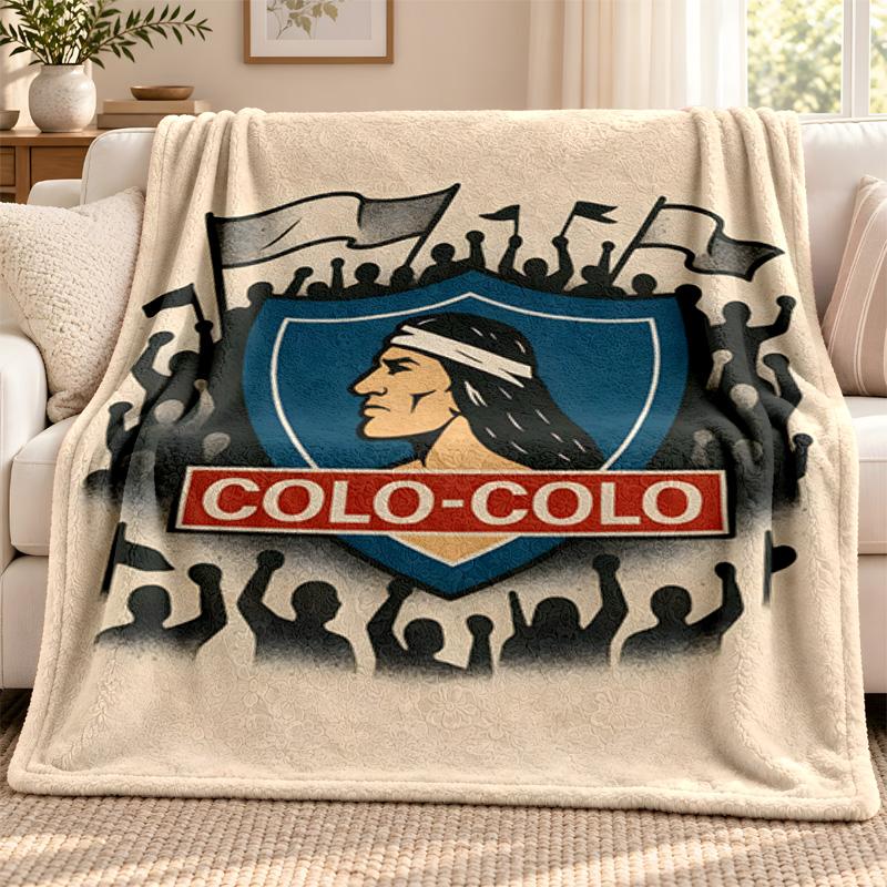 Colo-colo blanket Flannel Blanket Soft Cozy Plush Throw for Sofa Bed Lightweight Home Decoration Outdoor camping
