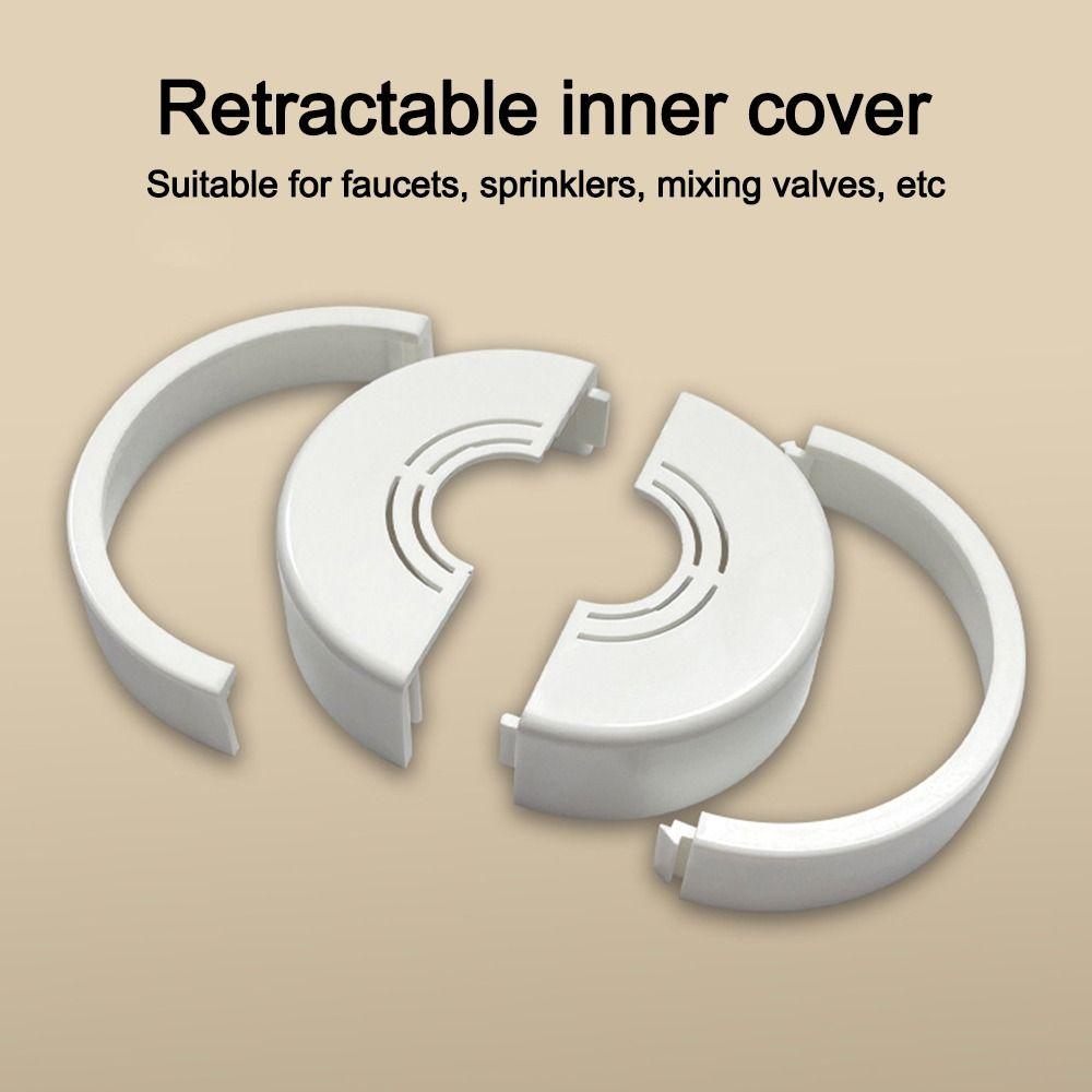 Регулируемая декоративная крышка для смесителя душевой лейки, масштабируемая, прочная, крышки для душевых водопроводных труб, полезная крышка для водопроводных труб смесителя