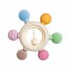 Easy To Clean Baby Teething Toys Wooden Ring Sensory Toys Baby Gums Soothers  Infant Soothing