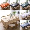 Solid Color Table Cloth Waterproof Square Dining Table Cloth Durable Table Cover  Table