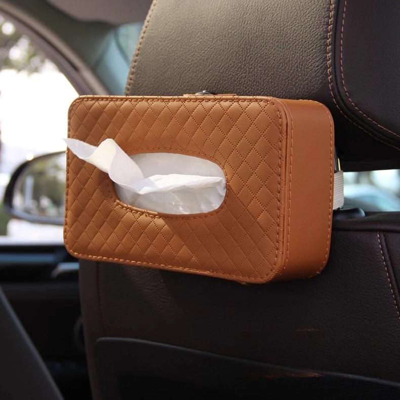 Hanging Sunroof/Seat Back Pumping Tissue Carton for Cars - Creative Sunshade & Practical Interior Product
