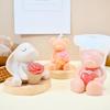 Hold Rose Rabbit Silicone Candle Molds Heart Teddy Bear Resin Moulds Valentine’s Day Gifts Animal Bunny Gypsum Wedding Decor