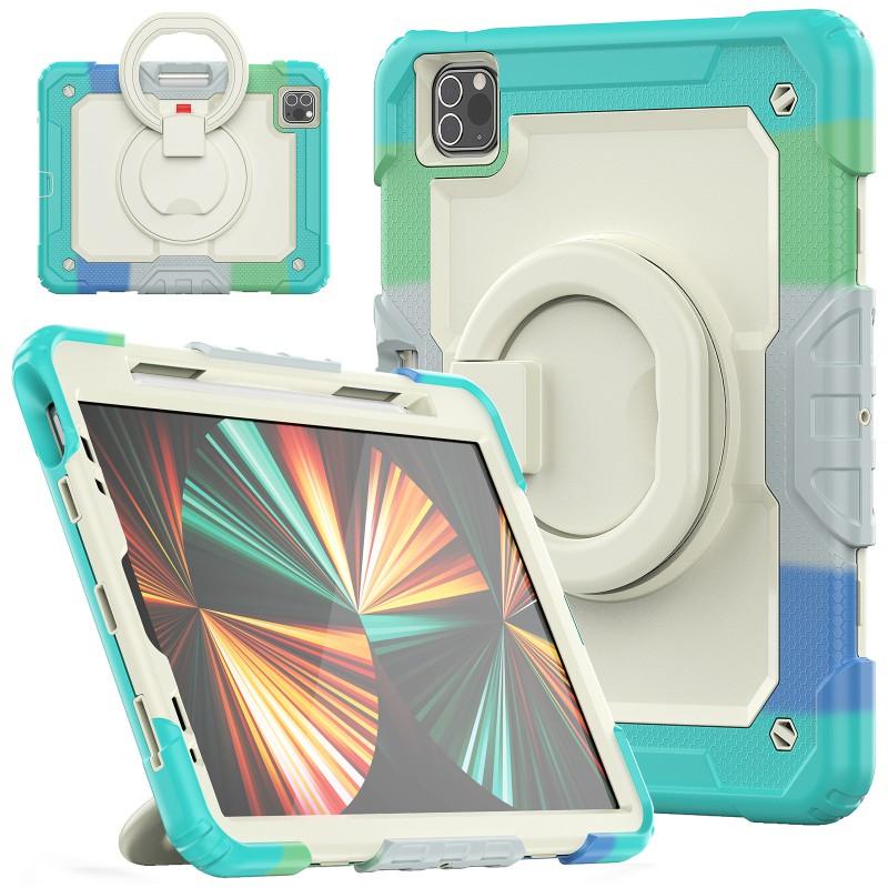 Rotating Handle Case IPad Air 5 With Stand Shockproof Silicone PC Cover 10.2/10.9 Inch Tablets