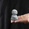 Japanese Mini Buddha Incense Holder for Sticks Little Zen Monk Incense Burner Sandstone for Room Desktop Decor