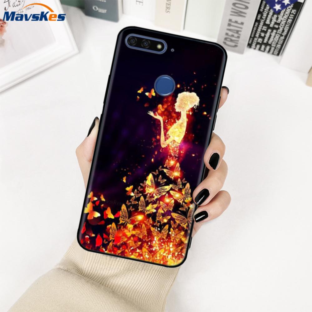 Чехол для Honor 7A Pro Силиконовый чехол Для Huawei Y6 Prime 2018 Чехол Мягкий ТПУ Сумки для мобильного телефона Для Huawei Honor 7C RU 5.7дюймов Fundas