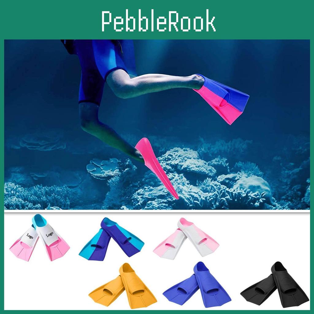 Fins Short Floating Swimming Training Fins For Kids And Adults Rubber Pool Fins For Swimming Diving 1 Pair