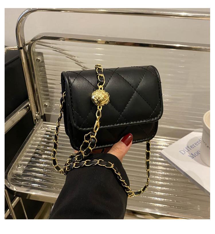 Mini Girls Chain Bag With Quilted Pattern And Trendy Chain Strap For Daily Use