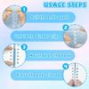 8 Pcs 5-Ring Loose Leaf Binders Plastic Binding Combs Snap Split Book Rings for Notebook Diary Organizing Accessories
