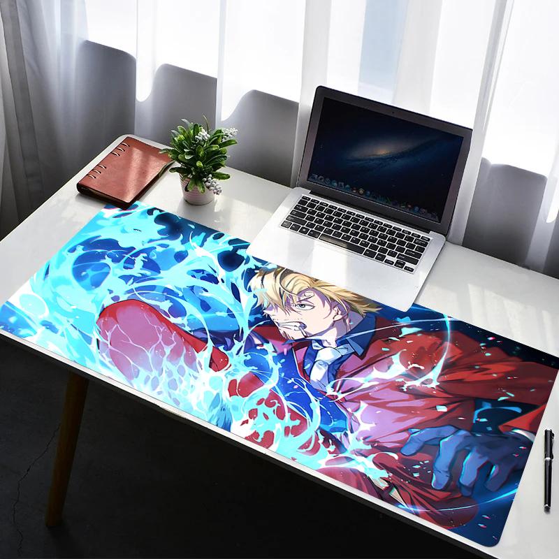 Mouse Pad Mechanical Warrior Gundam Zaku II Gaming Mats PC Accessories Keyboard Pad Rubber Mousepad HD Mouse Mat Laptop Desk Mat