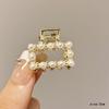 Alloy Pearl Hair Clip Rhinestone Crab Claw Clip Gifts Mini Hair Hairpins
