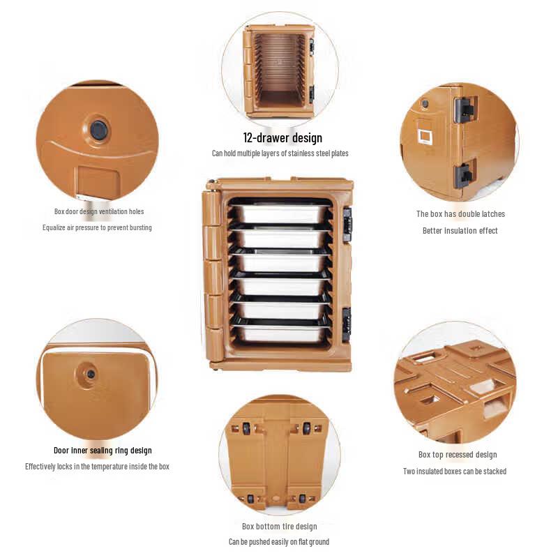 90L Commercial Insulated Food Catering & Delivery Box