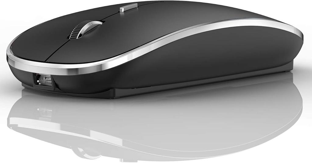 Bluetooth Mouse for iPad Pro, iPad Air, Mac, MacBook Pro, MacBook Air, MacBook, Laptop, Chromebook, Windows 81011, HP, Dell PCs (Black)