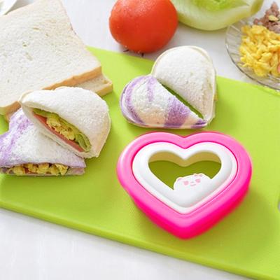Любовь в форме сердца DIY обед Бенто завтрак инструмент тост торт сэндвич плесень резак