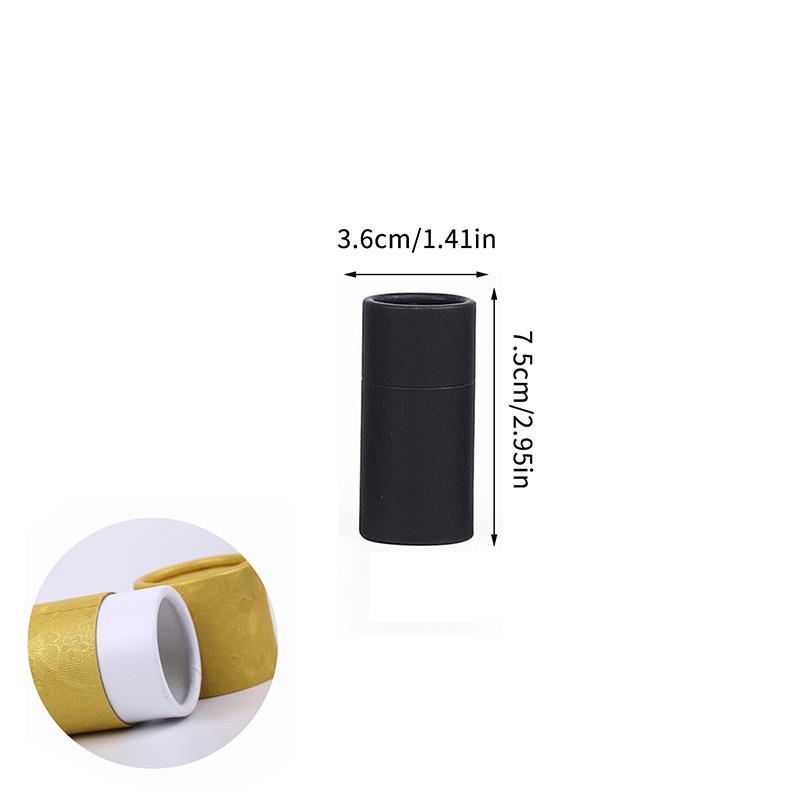 Kraft Paper Tube Jar 10ml 20ml 30ml Cylinder for Essential Oil Bottle Secure Packaging Box for Travel and Gift Wrapping