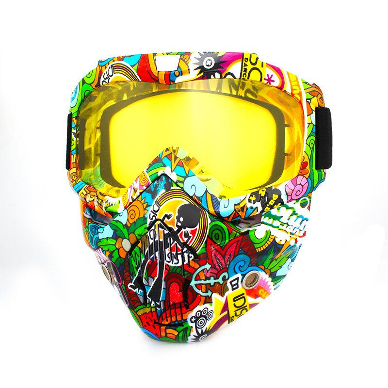 Ретро маски для лица, очки, внедорожные мотоциклы, гоночные очки, очки для велоспорта на открытом воздухе, катание на лыжах