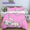 Mew Pattern Bedding Quilt Set  Home Decoration  Gift (1 * duvet cover + 2 * pillowcase  without core)