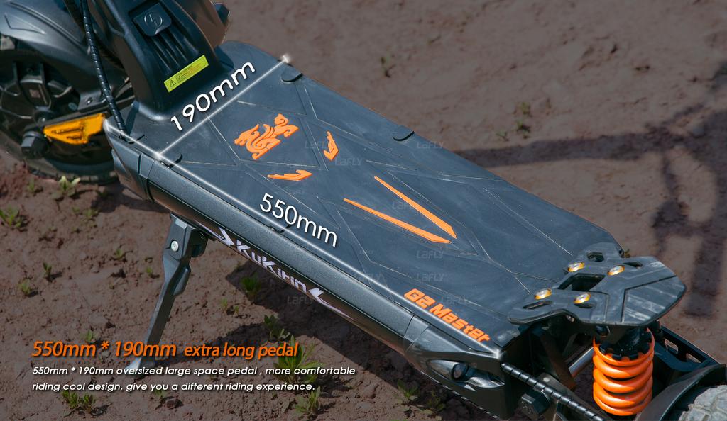 Электросамокат Kukirin G2 Master 1000 Вт*2 Двойной двигатель 52 В 20,8 Ач 60 км/ч Гидравлический амортизатор G2Master Электрический кик-самокат