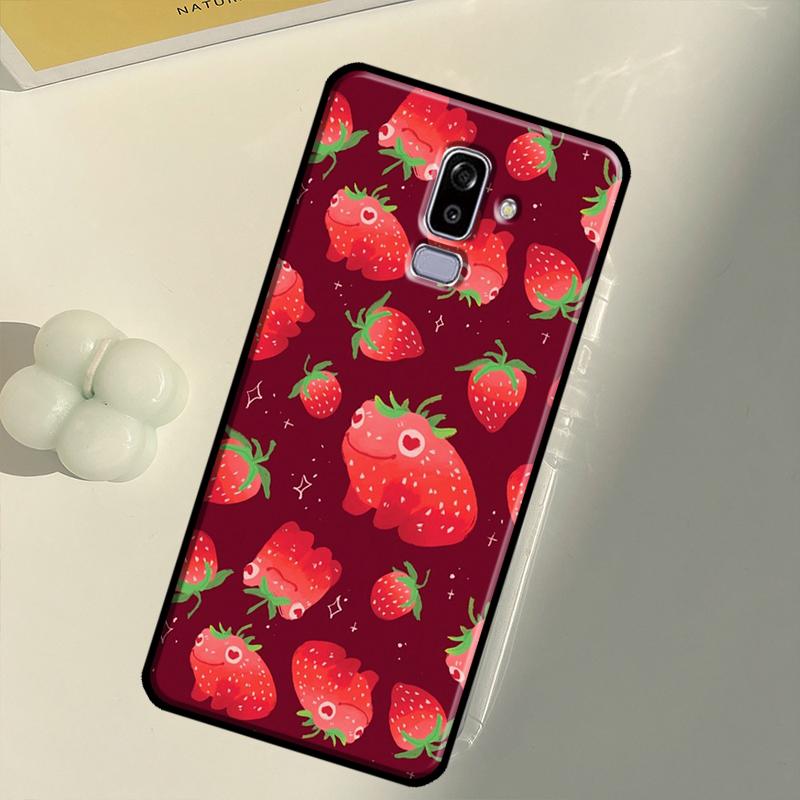 Милый клубничный чехол для Samsung Galaxy J8 A7 A9 A6 A8 2018 A3 A5 J1 2016 J3 J5 J7 2017 J6 J4 Plus Coque