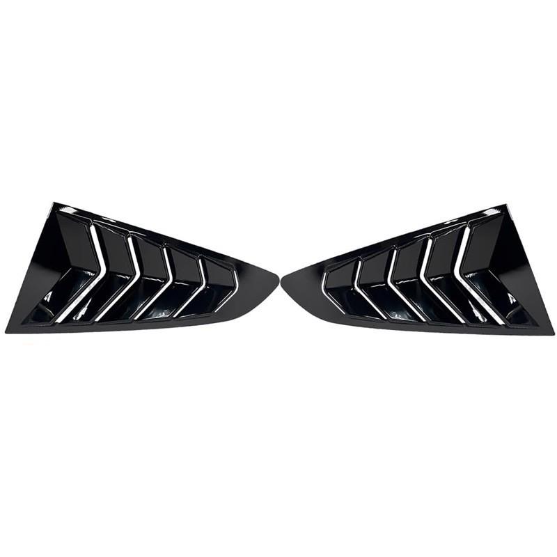 Carbon Fiber Decorative Surround for 15-23 Ford Mustang Rear and Side Window Louvers