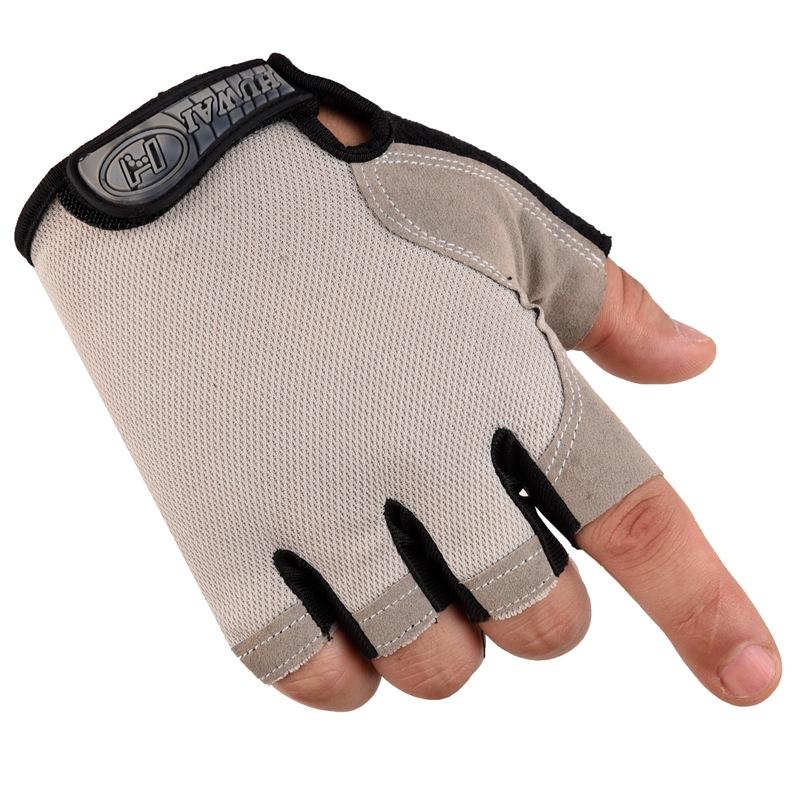 Spring and Summer Men's Mesh Fabric Breathable Bicycle Half Finger Outdoor Cycling Sport