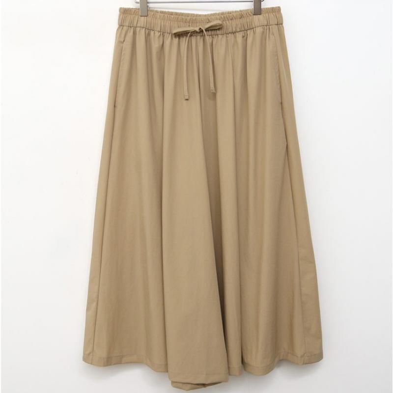 Shop   Women S Ribbon waiStband Stretch Wide Skirt pantS Dgb Wpt 4597 Black