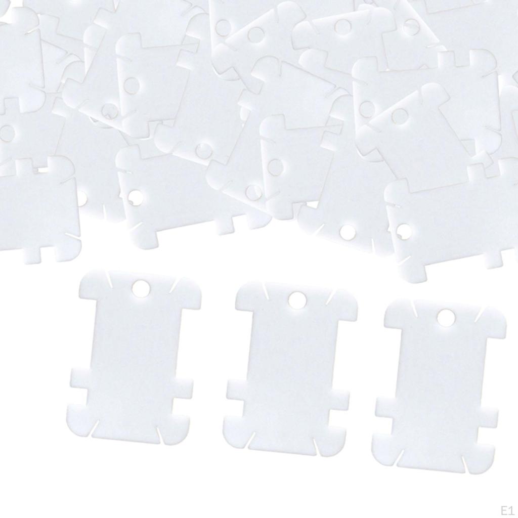 100Pcs Thread Bobbins Embroidery Organizer Art Craft Storage Tool Floss