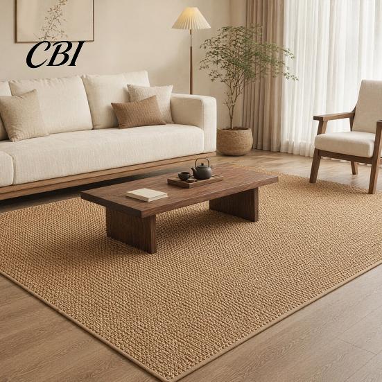 Low Saturated Bedroom Floor Mat Solid Color Area Rug, Rustic Living Room Minimalist Soft Rug with Anti-Slip Backing, Indoor Carpet for Tea Washable
