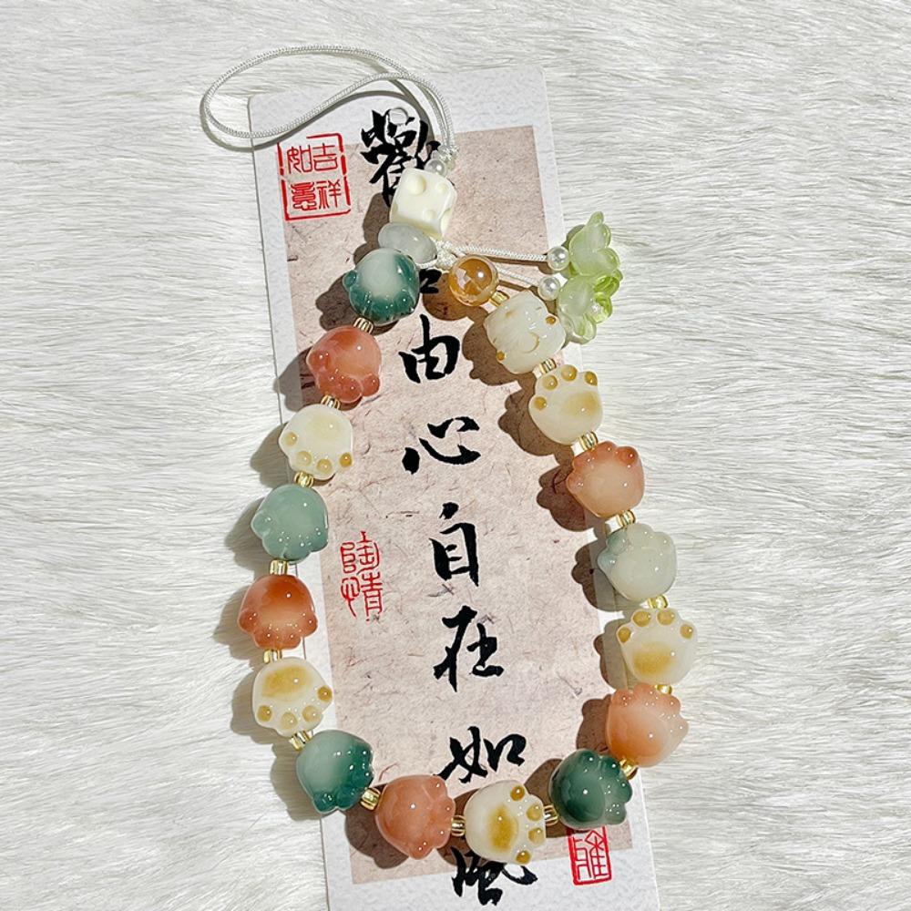 Anti Loss Sling Cell Phone Strap Bracelets Beads Phone Chain Phone Lanyard Phone Accessories