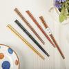 1 пара ретро палочек для суши, однотонные палочки с заостренными концами, высококлассные деревянные палочки для еды