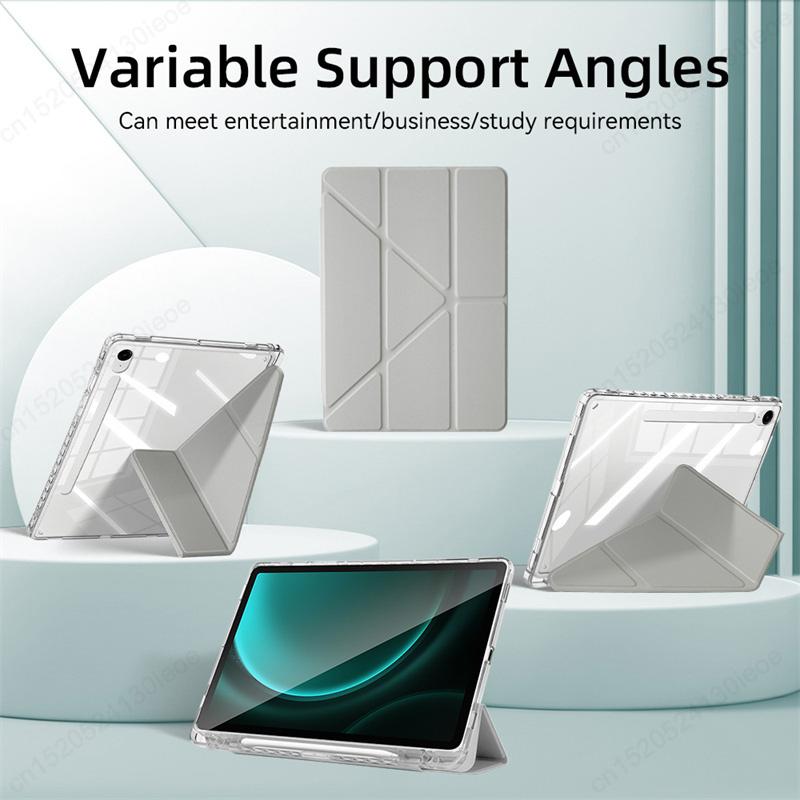 Y-Fold Smart Case for Samsung Galaxy Tab S11 S10 Lite FE Plus 13.1 12.4 " S9 FE 10.9 S8 S7 A9 A11 8.7" Plus 11" Shockproof Cover