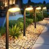 Ahaorigin 8 Pack Solar Pathway Lights Outdoor, 12 Brighter LEDs Solar Lights Outdoor Waterproof, Up To 12 Hrs Modern Path Light for Yard Garden