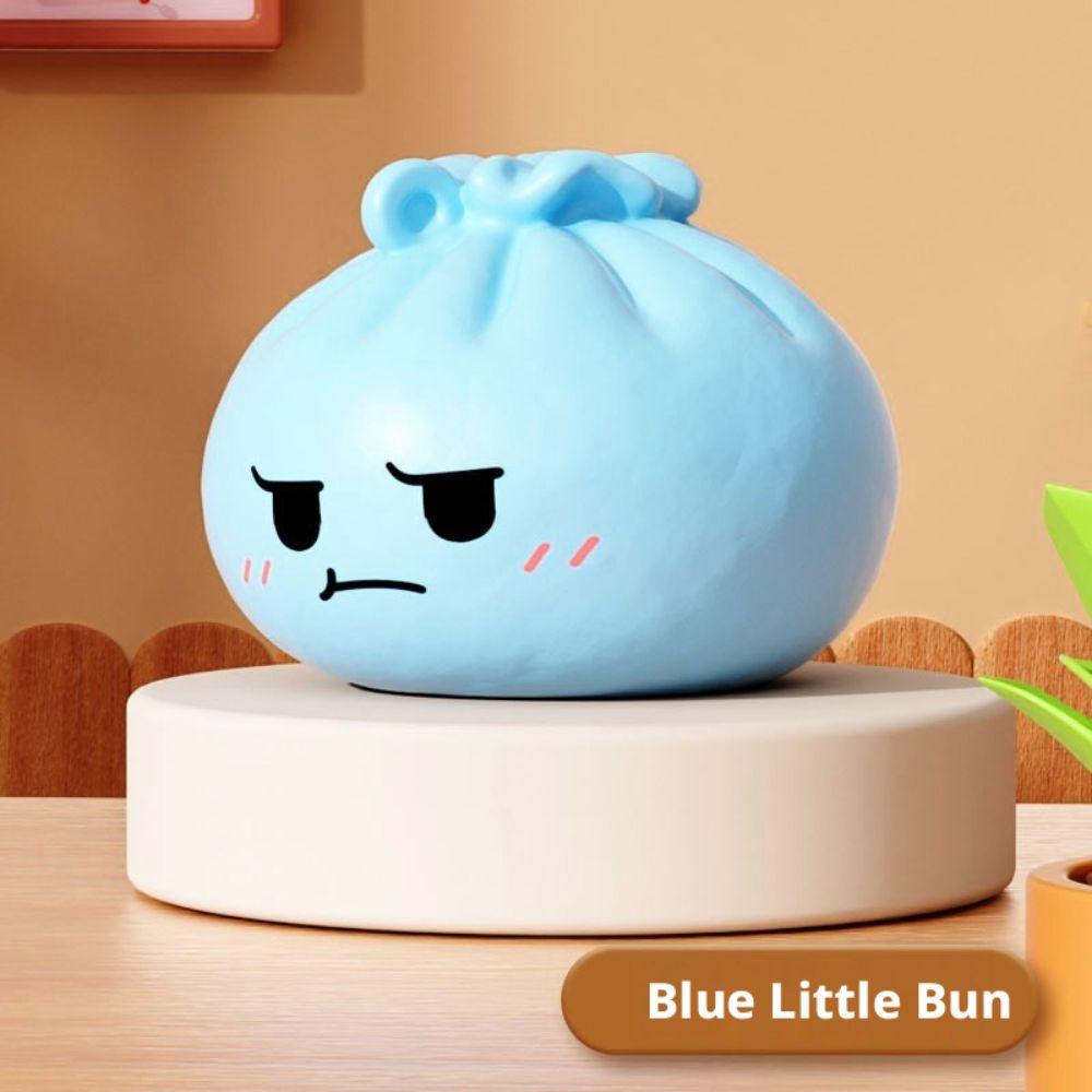 Slow Rebound Bubble Bun Fidget Toy Colorful Soft Squishy Toy Squeeze Bubble Bun Toy Adults & Kids