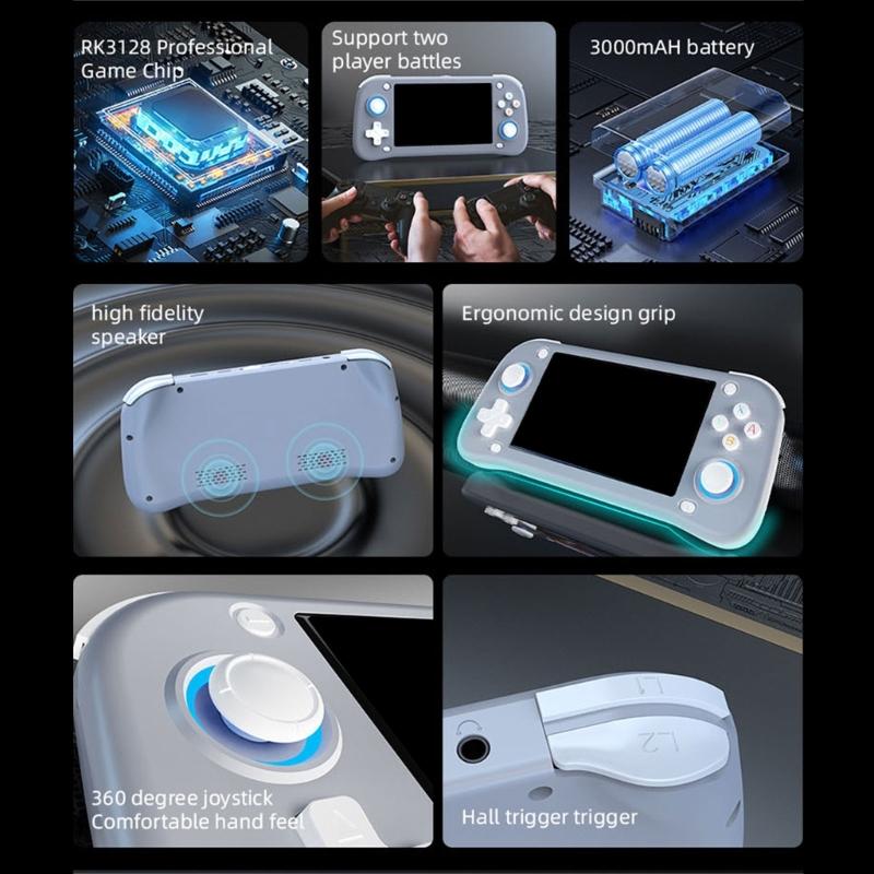 4.3inch Screen Portable Handheld Game Console with Expandable 64G/128G Memory Built In Classical Game Long Battery