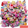 Pink Girl Series: 100 Mixed Random PVC Shoe Buckles for Stylish Shoes