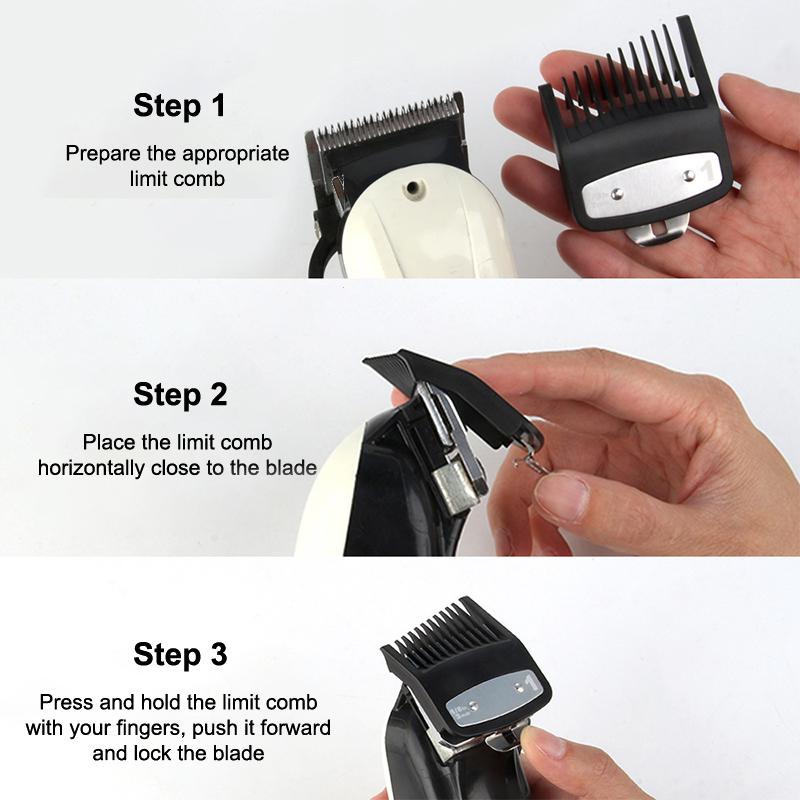 2Pcs Hair Clipper Limit Comb Guide Limit Comb Trimmer Guards Attachment Universal