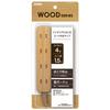 TOPLAND 4-Outlet Power Strip with Extension Cord (1.5m) for Up To 1500W Total, Natural Wood, M4249-NW