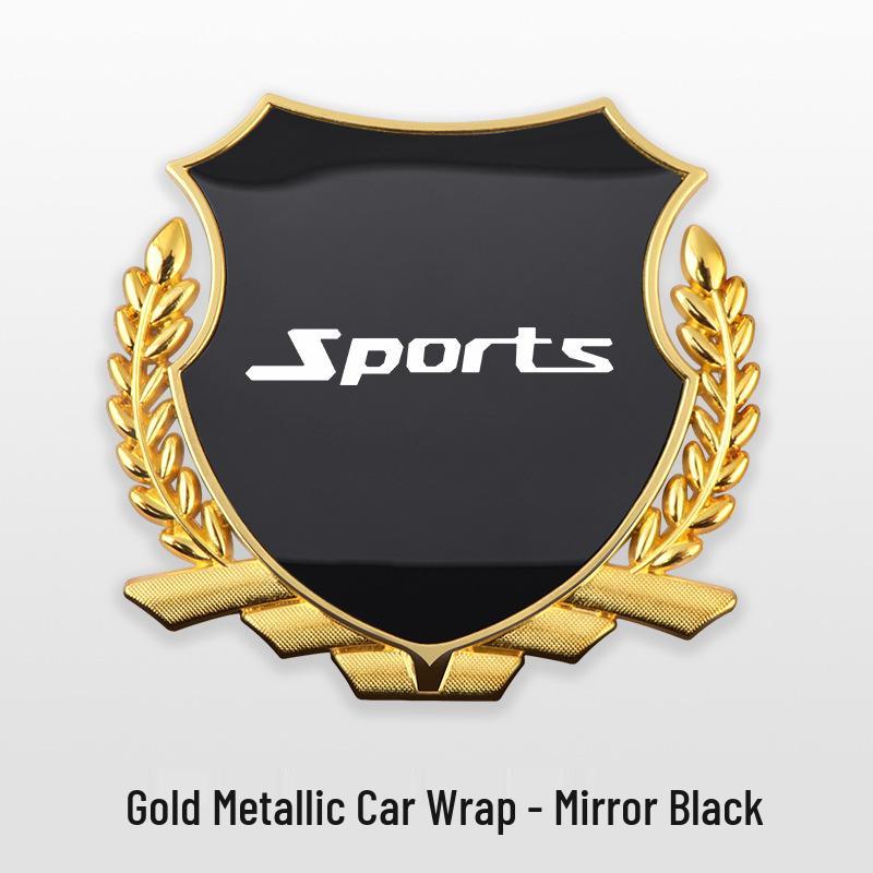 Metal Wheat Ear Side Emblem Sticker for ix35, Mingtu, Shengda, Elantra, Fiesta, Yue Dong, and Yue Na Cars