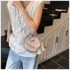 Niche Fashion Embroidered Small Bag Women's Simple Versatile Small Round Bag 2025 New Summer Casual Messenger Bag