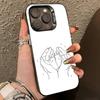 B-Baby Мама дочь Сын Папа Чехол для телефона с изображением руки Для iPhone17,16,15,14,13,12,11 Plus,Pro Max,XS,Разноцветный Серебристый Чехол для телефона Funda Cover