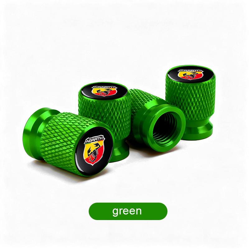 Car Wheel Tire Valve Caps Air Stem Covers Accessories For Abarth FIAT Punto 500 Tipo Stilo Palio Bravo Doblo Panda Ducato