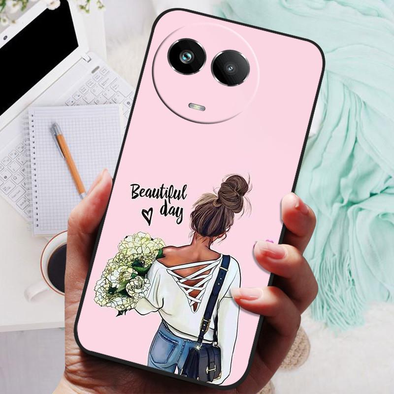 Чехол для Realme V50 Мягкий ТПУ Силиконовые Чехлы для Телефона для Realme V50s Чехол Бампер RealmeV50S RMX3781 RMX3783 Ударопрочный Чехол Coque