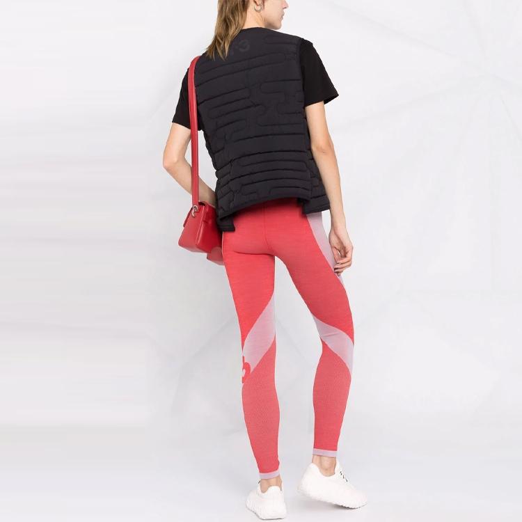 Y-3 FW21 Леггинсы с принтом логотипа Женские леггинсы Красные HB6322
