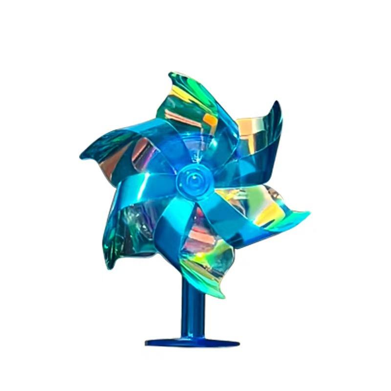 Car, motorcycle, wind energy, colorful lights, small windmill ornaments, wind power generation, LED lights, car roof decoration