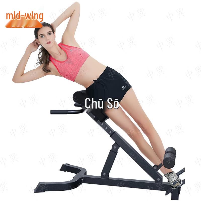 Foldable Roman Chair Back Extension Fitness Bench
